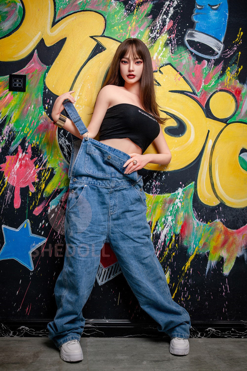 Sekso lėlė Beryl (SHEDOLL 158 cm C puodelis # SH004 TPE + silikonas)