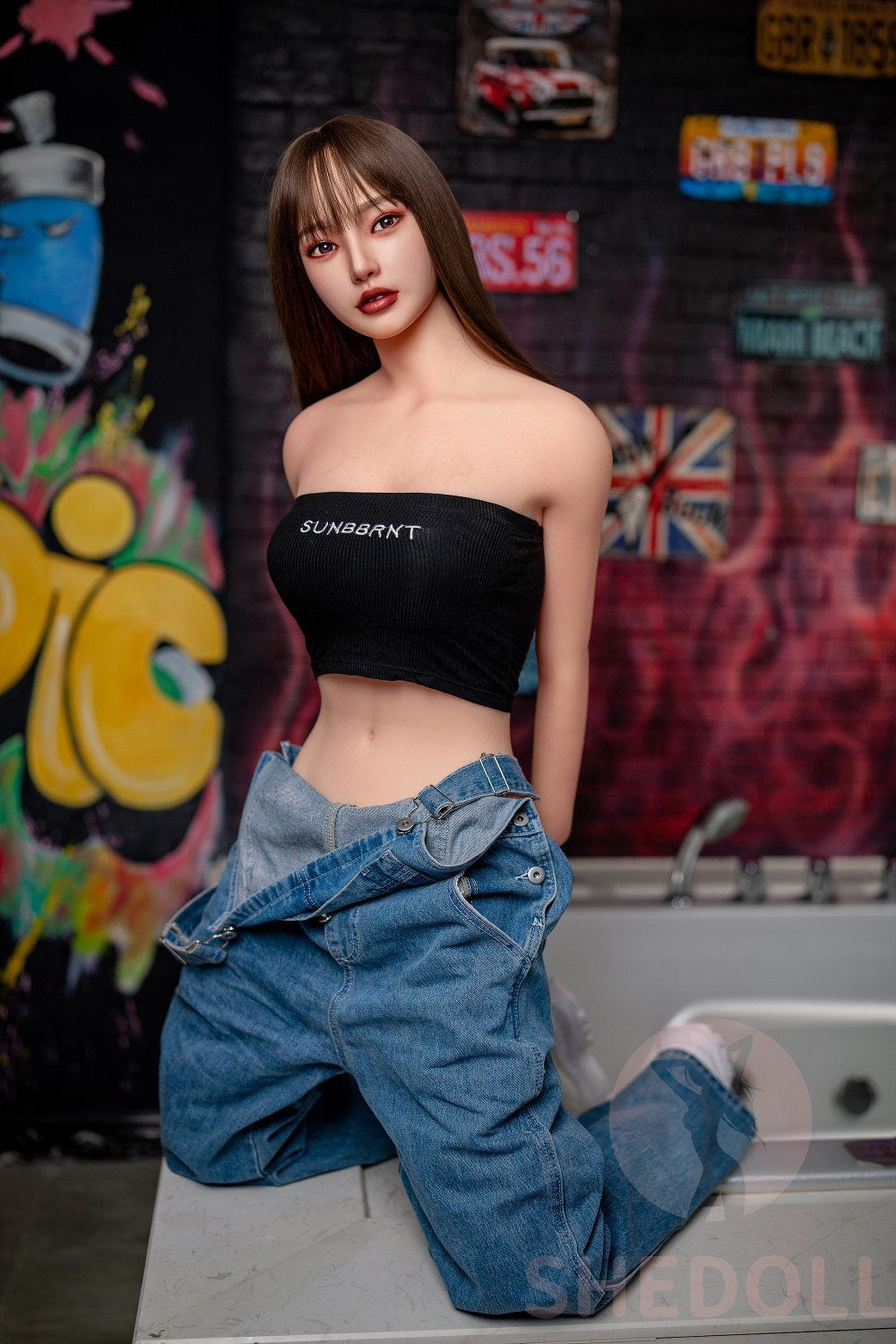 Sekso lėlė Beryl (SHEDOLL 158 cm C puodelis # SH004 TPE + silikonas)