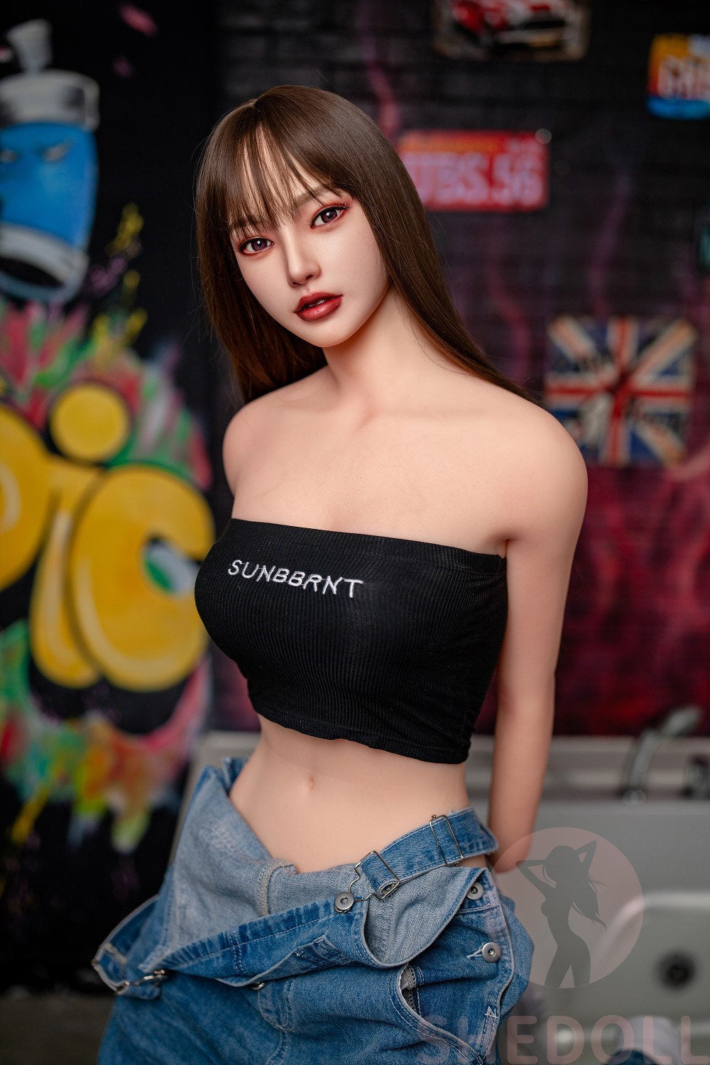 Sekso lėlė Beryl (SHEDOLL 158 cm C puodelis # SH004 TPE + silikonas)
