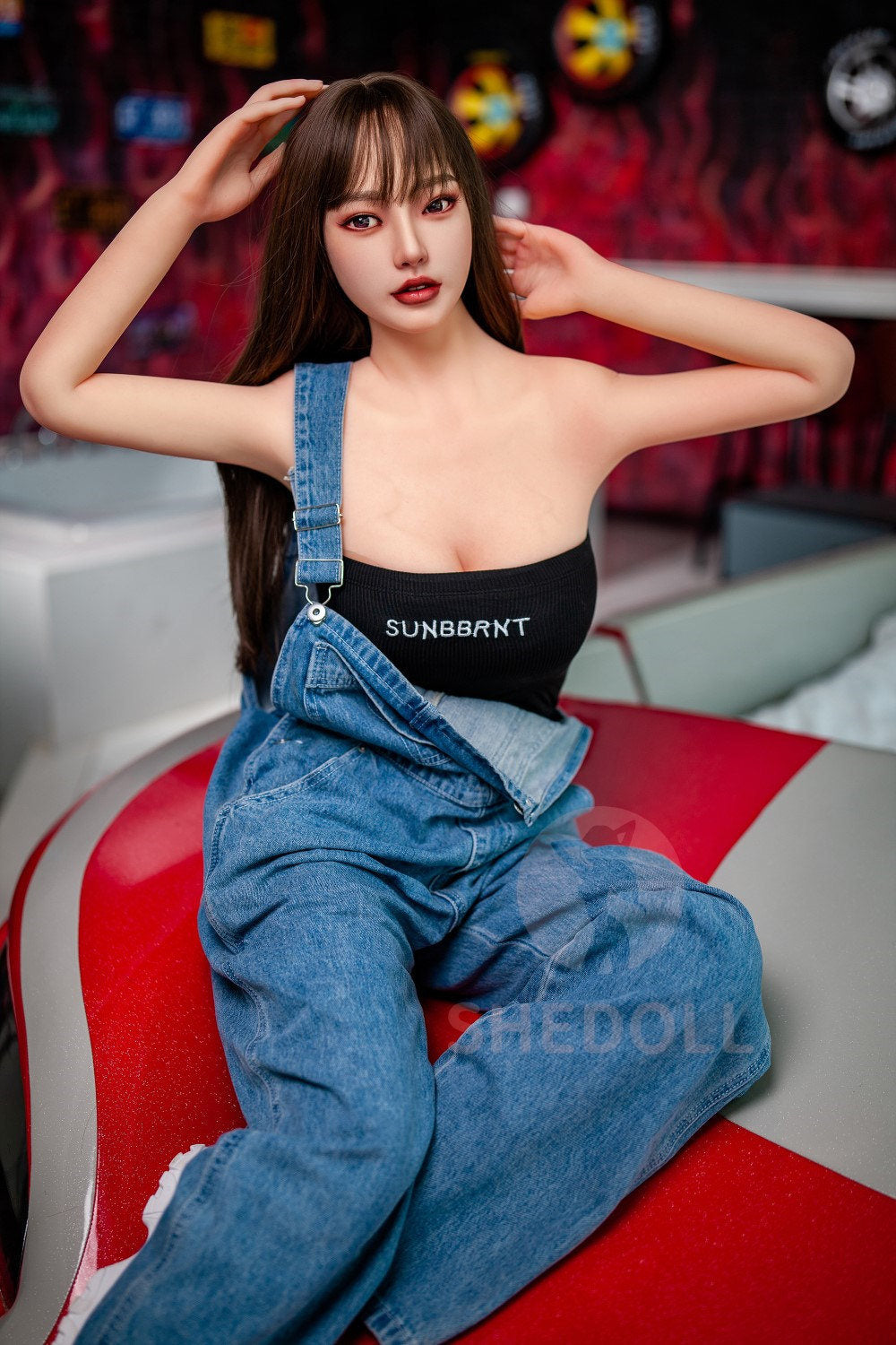 Sekso lėlė Beryl (SHEDOLL 158 cm C puodelis # SH004 TPE + silikonas)