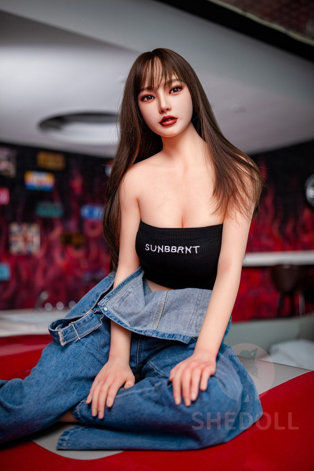 Sekso lėlė Beryl (SHEDOLL 158 cm C puodelis # SH004 TPE + silikonas)