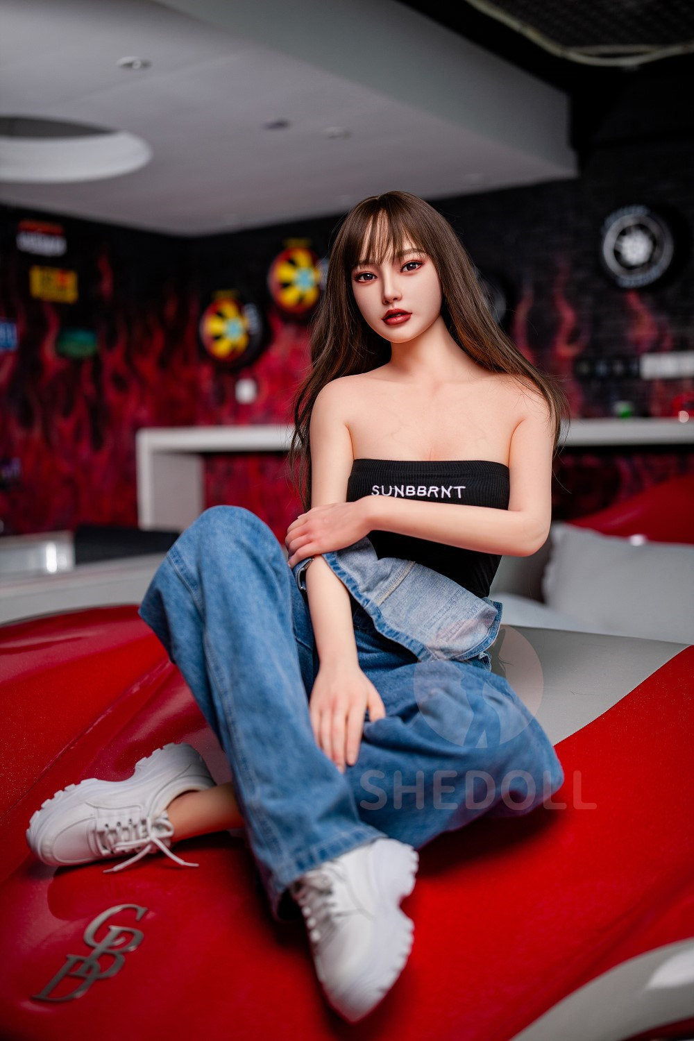 Sekso lėlė Beryl (SHEDOLL 158 cm C puodelis # SH004 TPE + silikonas)