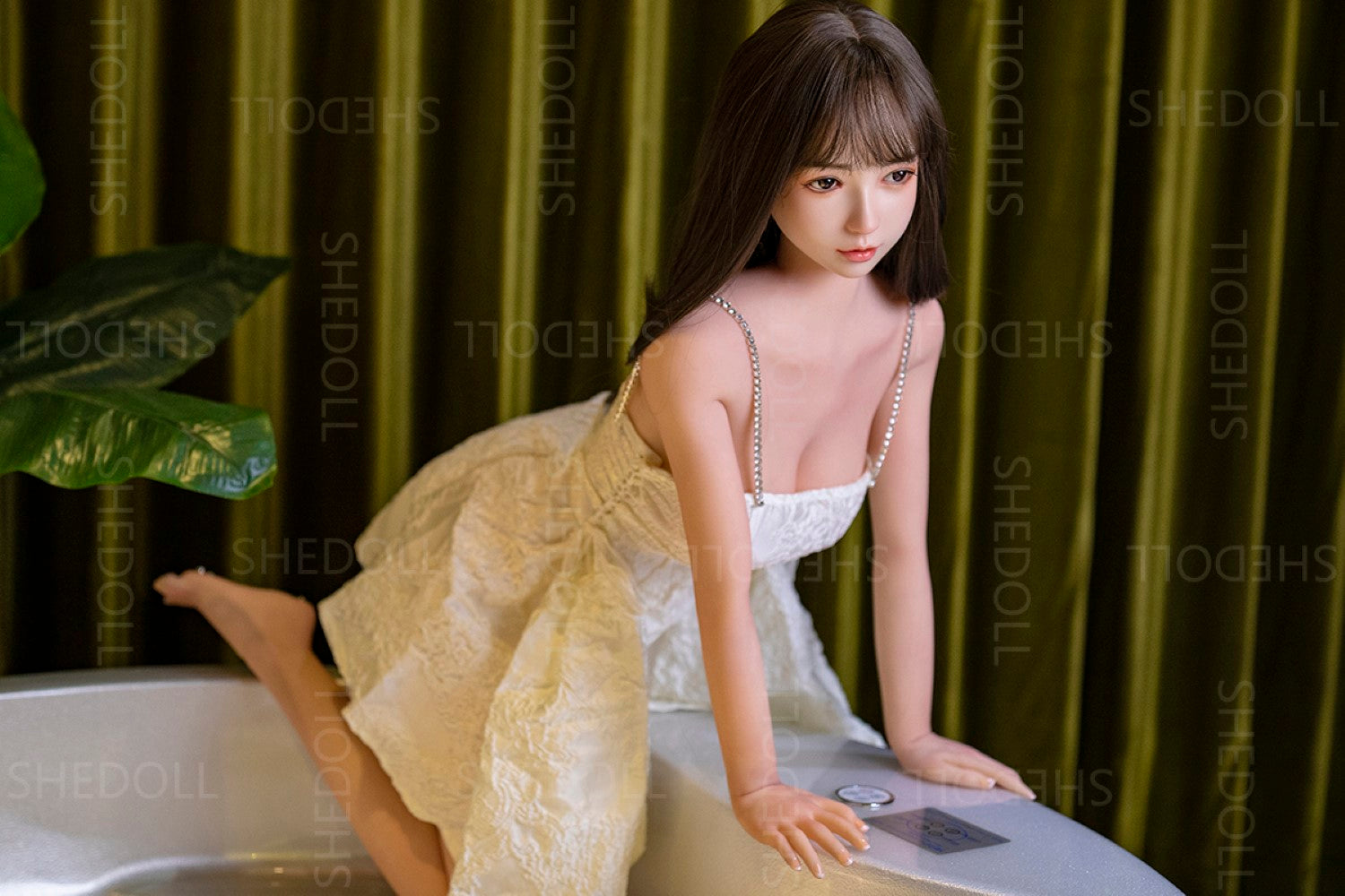Coco sekso lėlė (SHEDOLL 148 cm D puodelis #SH005 TPE + silikonas)