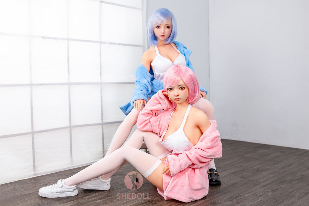 Sandy Sex Doll (SHEDOLL 148 cm D puodelis # SH013 TPE + silikonas)