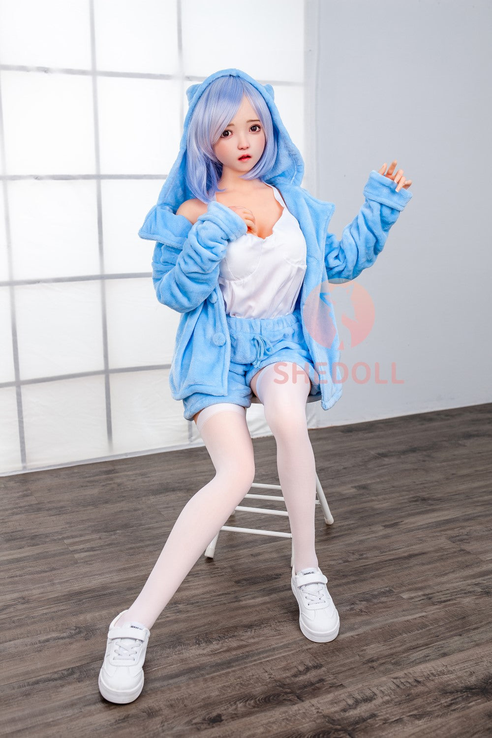 Sandy Sex Doll (SHEDOLL 148 cm D puodelis # SH013 TPE + silikonas)