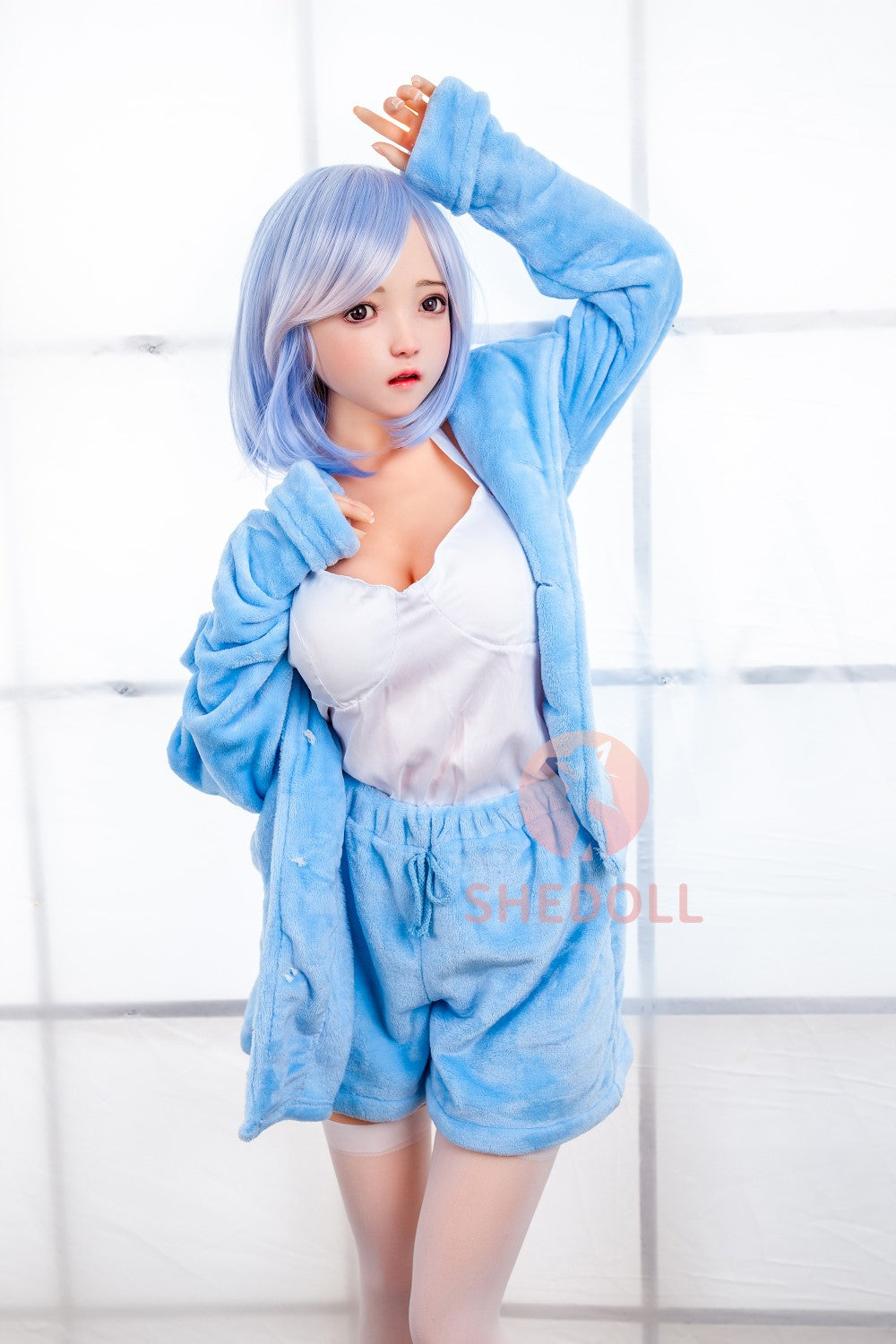 Sandy Sex Doll (SHEDOLL 148 cm D puodelis # SH013 TPE + silikonas)