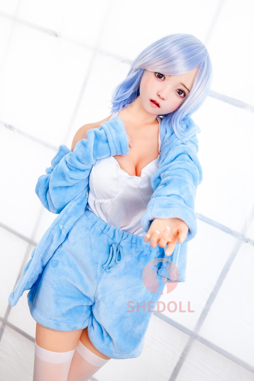 Sandy Sex Doll (SHEDOLL 148 cm D puodelis # SH013 TPE + silikonas)