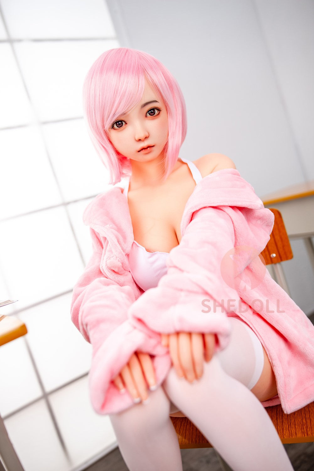 Sandy Sex Doll (SHEDOLL 148 cm D puodelis # SH013 TPE + silikonas)