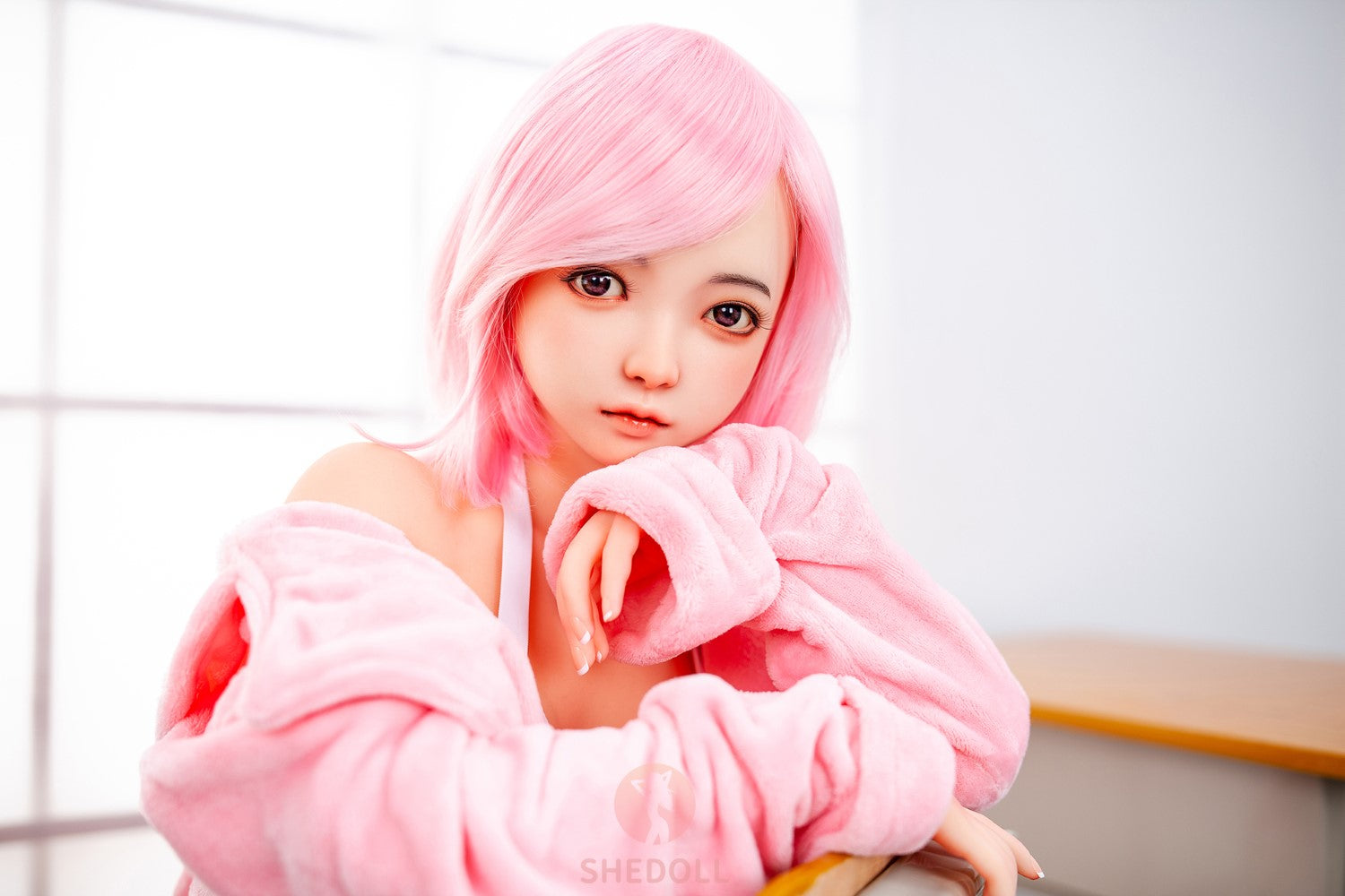 Sandy Sex Doll (SHEDOLL 148 cm D puodelis # SH013 TPE + silikonas)