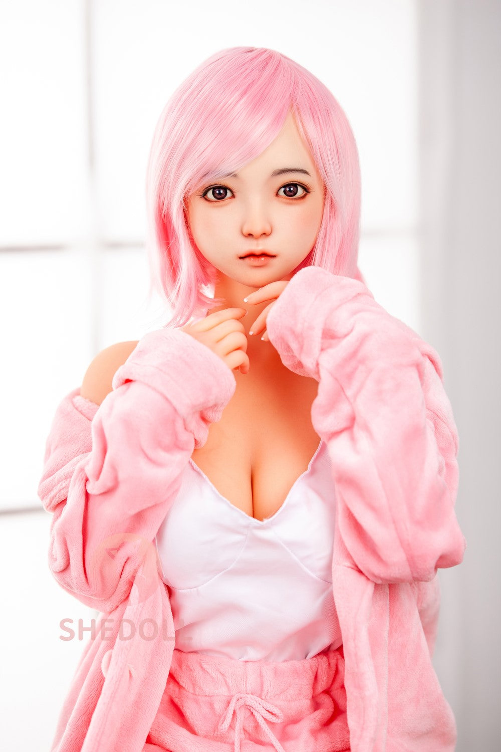Sandy Sex Doll (SHEDOLL 148 cm D puodelis # SH013 TPE + silikonas)