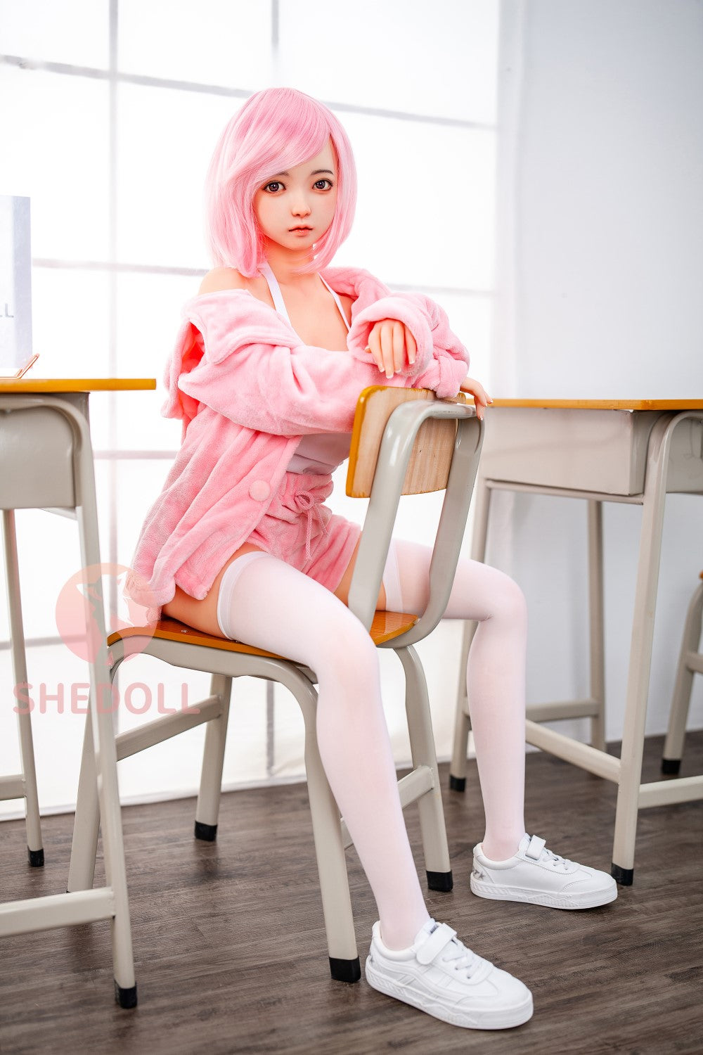 Sandy Sex Doll (SHEDOLL 148 cm D puodelis # SH013 TPE + silikonas)