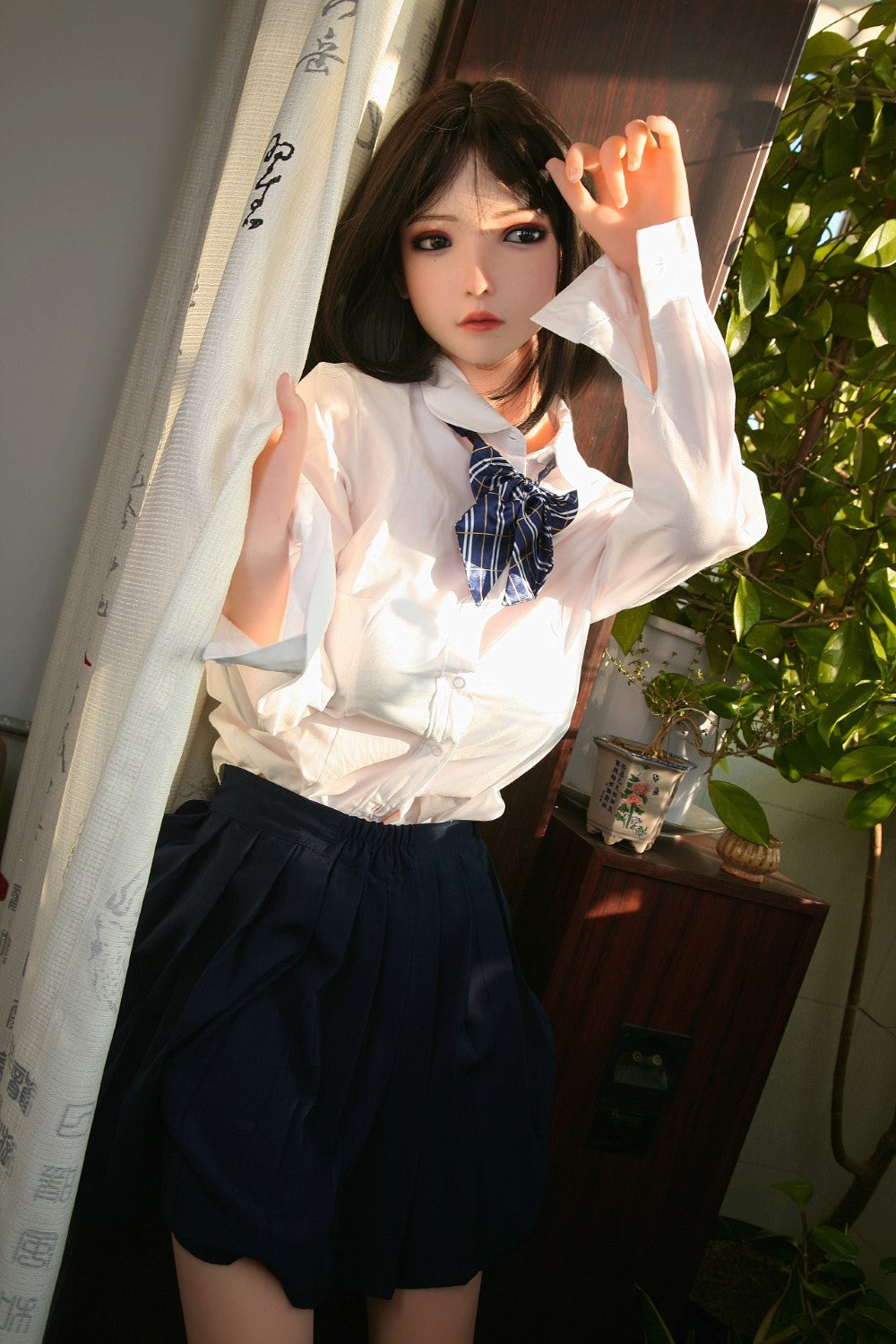 Seren sekso lėlė (SHEDOLL 158 cm C puodelis # SH016 TPE + silikonas)