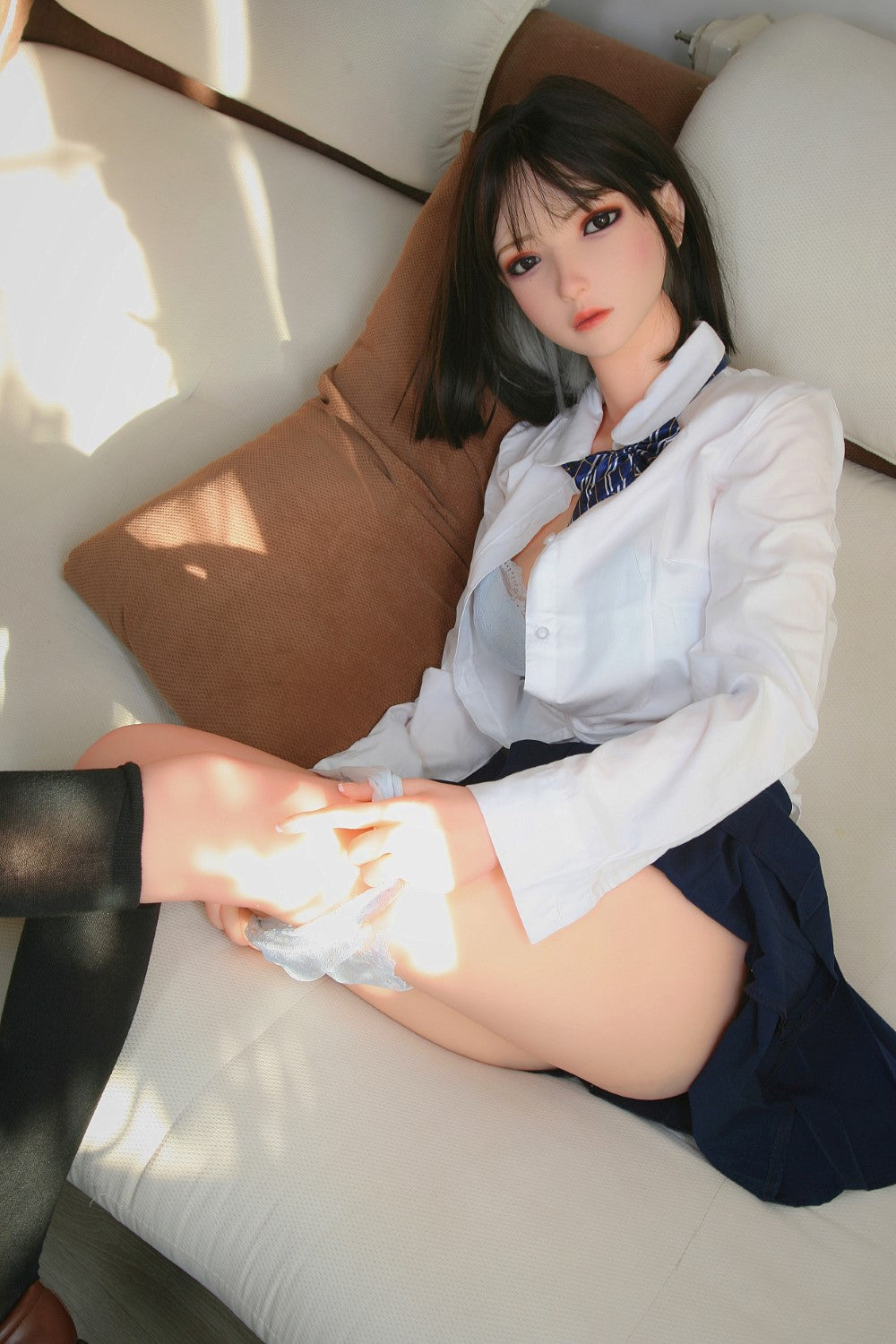 Seren sekso lėlė (SHEDOLL 158 cm C puodelis # SH016 TPE + silikonas)