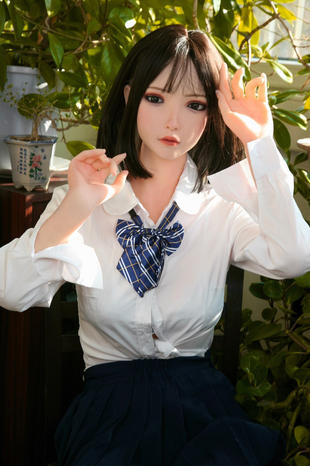 Seren sekso lėlė (SHEDOLL 158 cm C puodelis # SH016 TPE + silikonas)