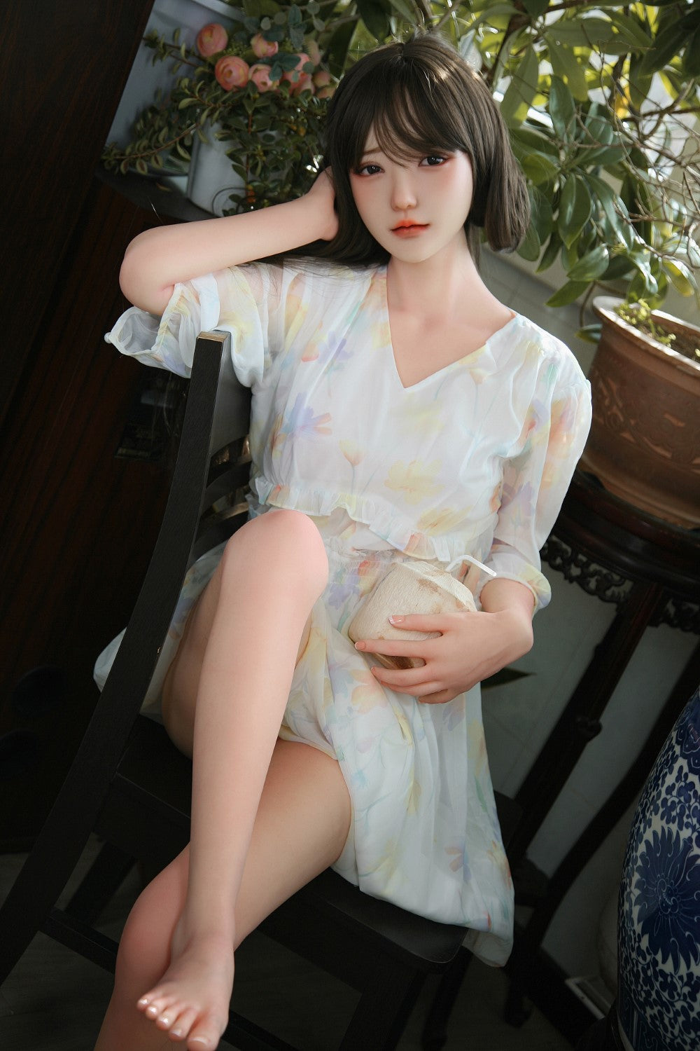Charlene Sex Doll (SHEDOLL 158 cm C puodelis # SH020 TPE + silikonas)