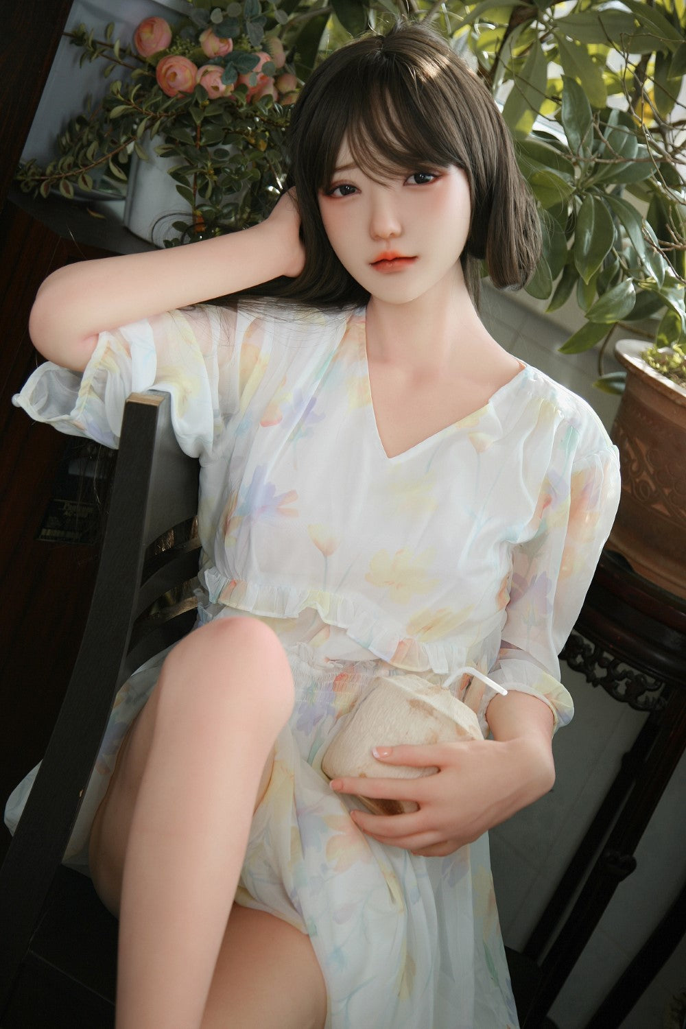 Charlene Sex Doll (SHEDOLL 158 cm C puodelis # SH020 TPE + silikonas)