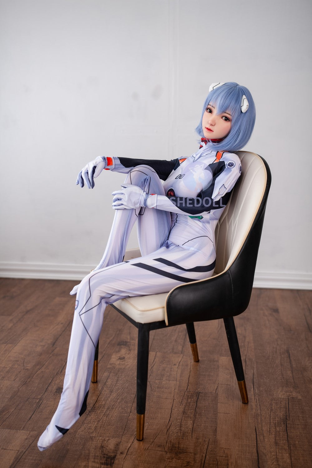 Sekso lėlė Rei Ayanami (SHEDOLL 148 cm D puodelis # SH021 TPE + silikonas)