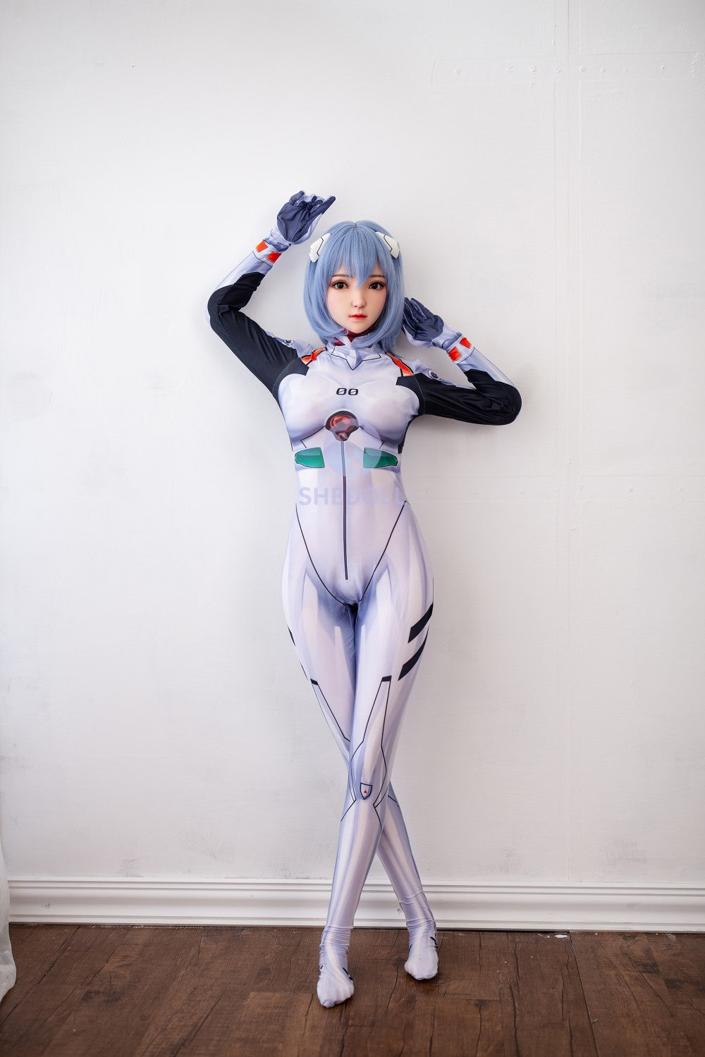 Sekso lėlė Rei Ayanami (SHEDOLL 148 cm D puodelis # SH021 TPE + silikonas)