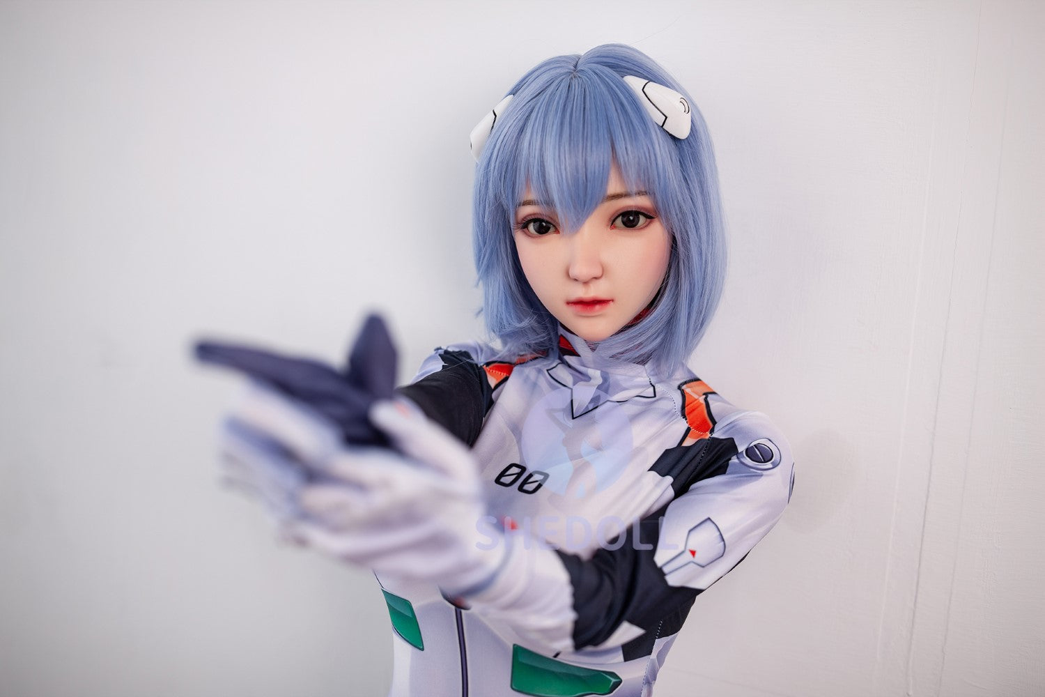Sekso lėlė Rei Ayanami (SHEDOLL 148 cm D puodelis # SH021 TPE + silikonas)