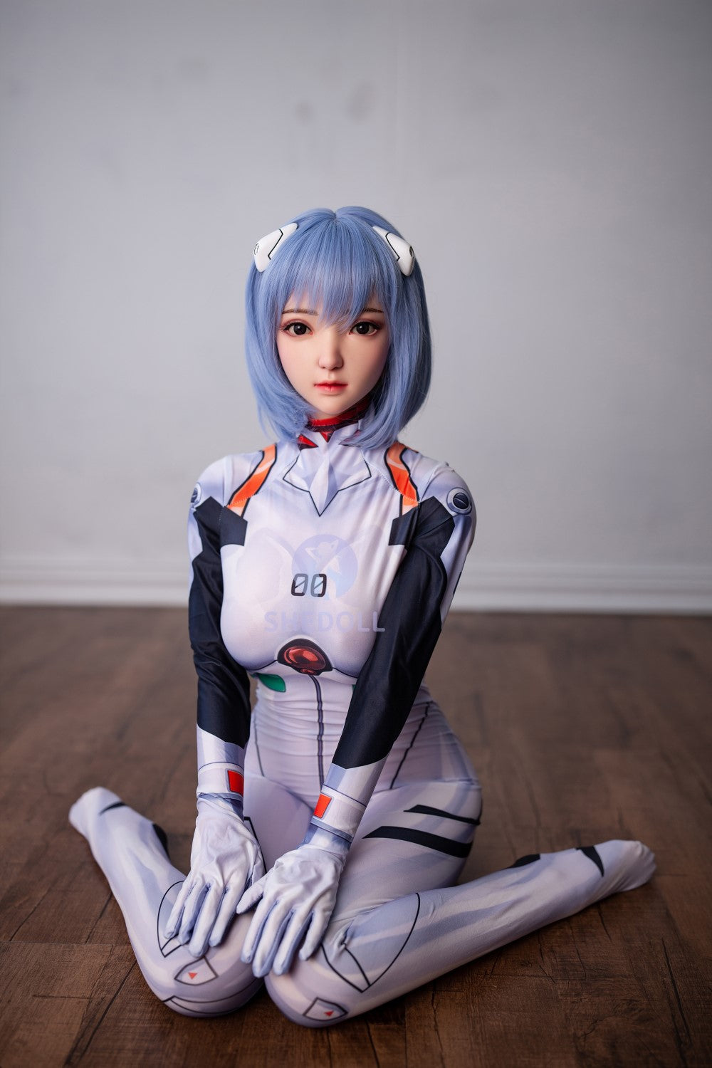Sekso lėlė Rei Ayanami (SHEDOLL 148 cm D puodelis # SH021 TPE + silikonas)