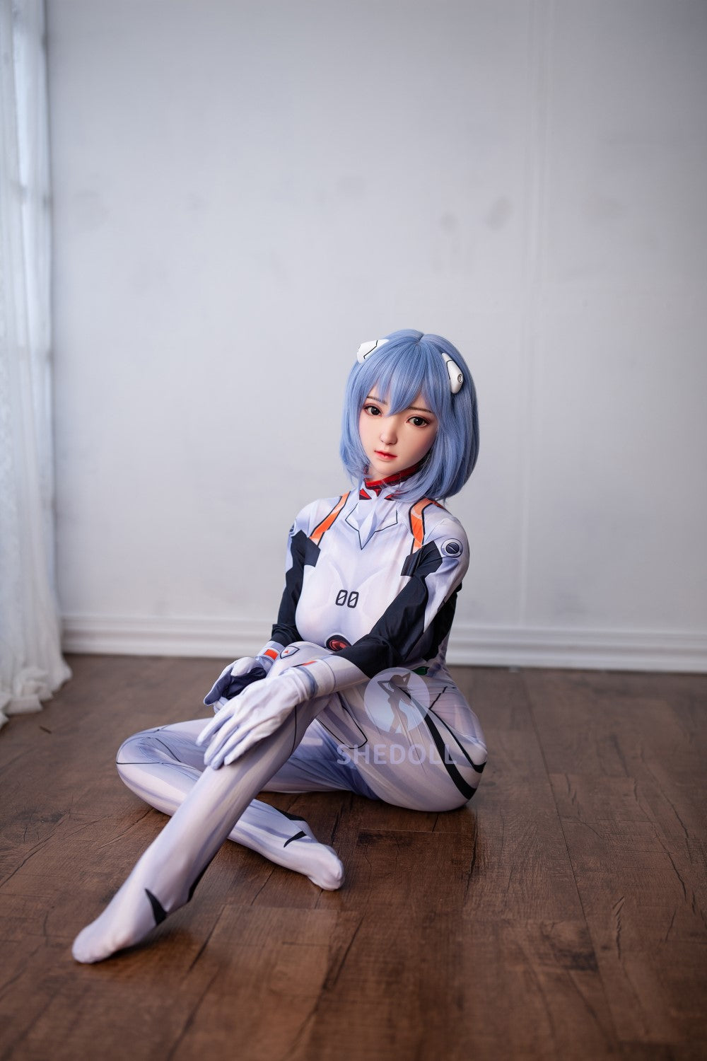 Sekso lėlė Rei Ayanami (SHEDOLL 148 cm D puodelis # SH021 TPE + silikonas)