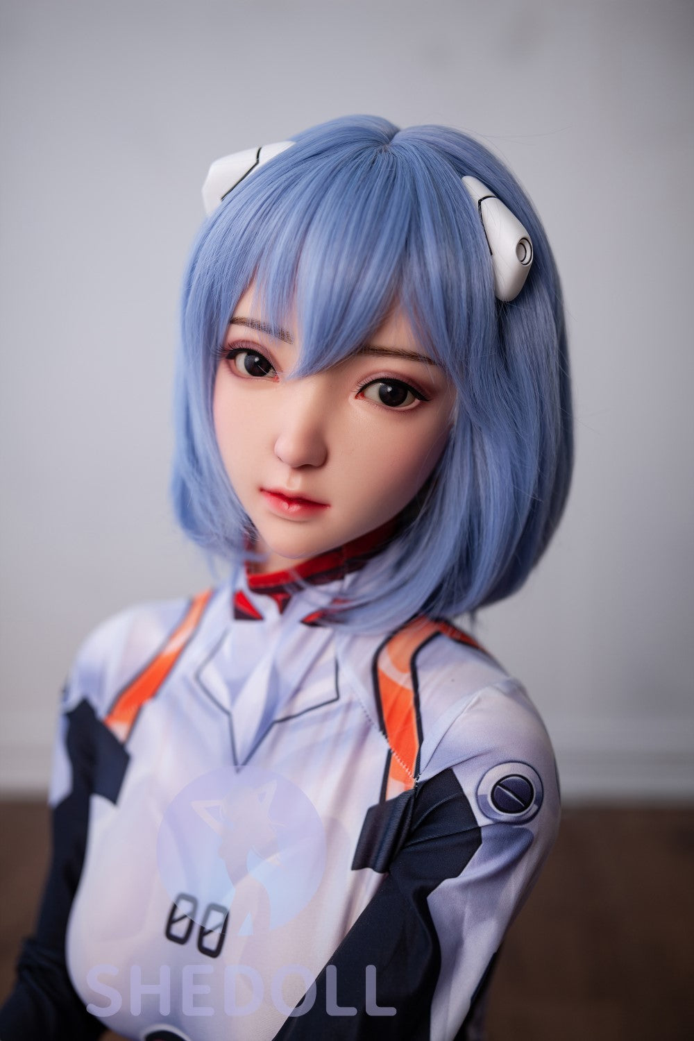 Sekso lėlė Rei Ayanami (SHEDOLL 148 cm D puodelis # SH021 TPE + silikonas)