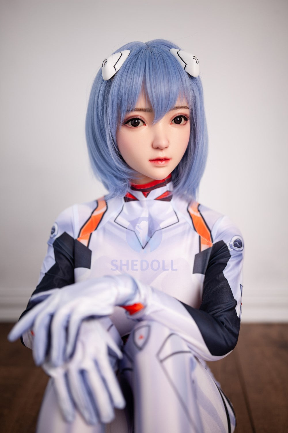 Sekso lėlė Rei Ayanami (SHEDOLL 148 cm D puodelis # SH021 TPE + silikonas)