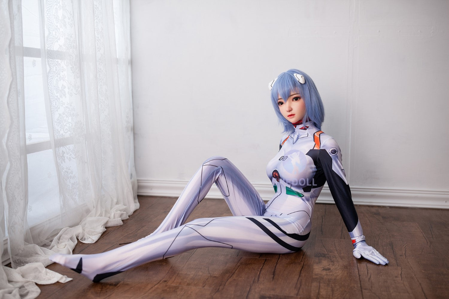 Sekso lėlė Rei Ayanami (SHEDOLL 148 cm D puodelis # SH021 TPE + silikonas)