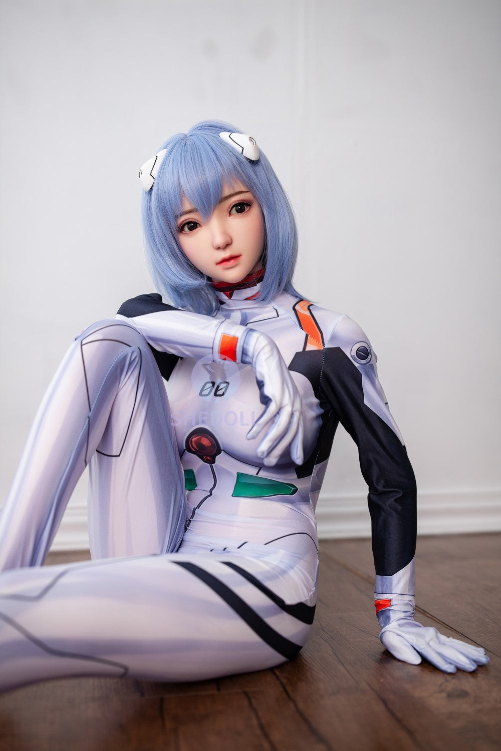 Sekso lėlė Rei Ayanami (SHEDOLL 148 cm D puodelis # SH021 TPE + silikonas)