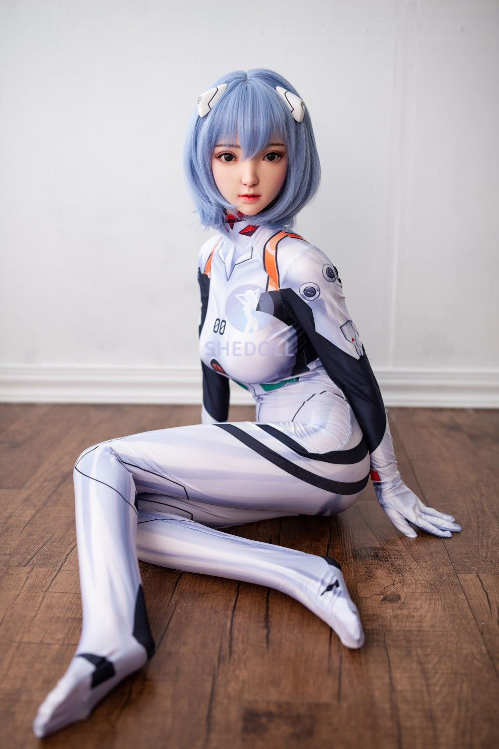Sekso lėlė Rei Ayanami (SHEDOLL 148 cm D puodelis # SH021 TPE + silikonas)