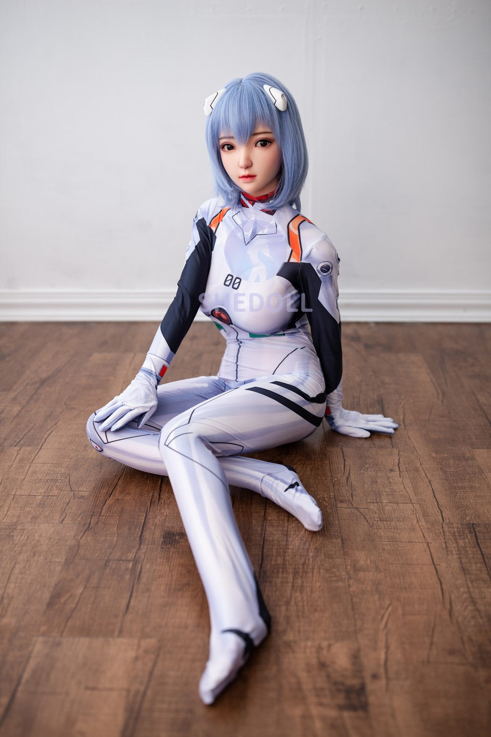 Sekso lėlė Rei Ayanami (SHEDOLL 148 cm D puodelis # SH021 TPE + silikonas)