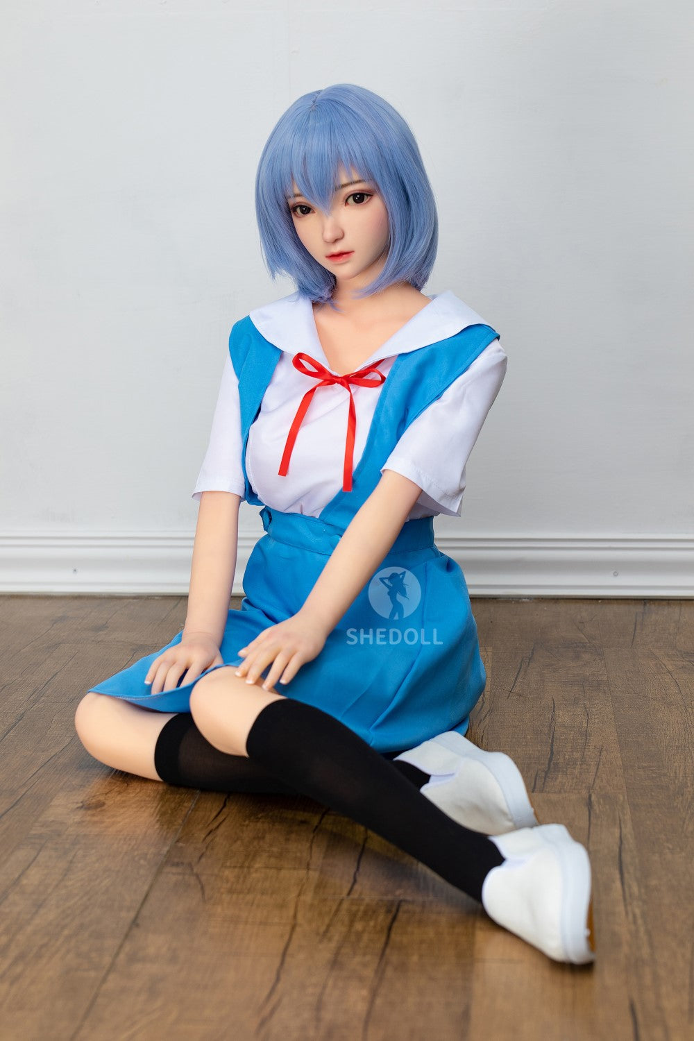 Sekso lėlė Rei Ayanami (SHEDOLL 148 cm D puodelis # SH021 TPE + silikonas)