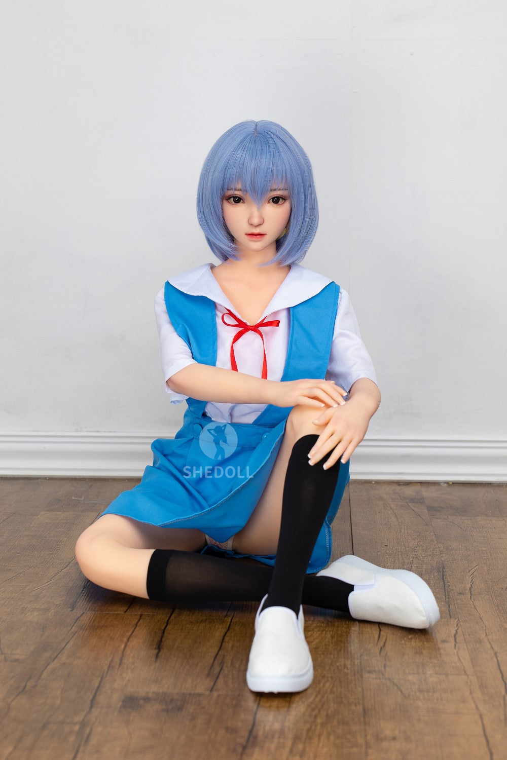 Sekso lėlė Rei Ayanami (SHEDOLL 148 cm D puodelis # SH021 TPE + silikonas)