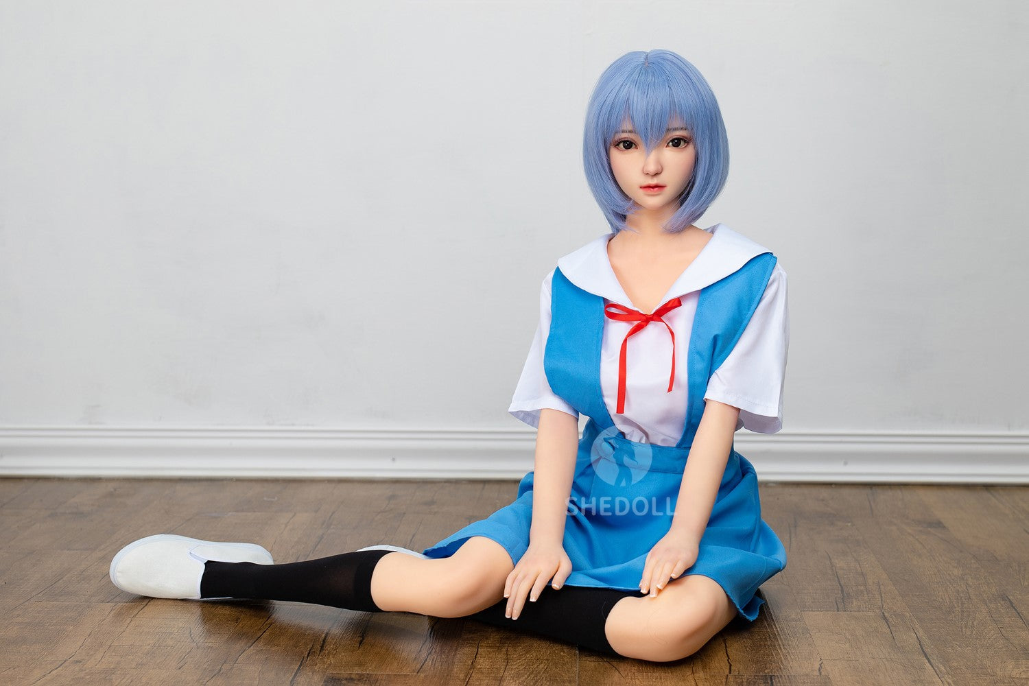 Sekso lėlė Rei Ayanami (SHEDOLL 148 cm D puodelis # SH021 TPE + silikonas)