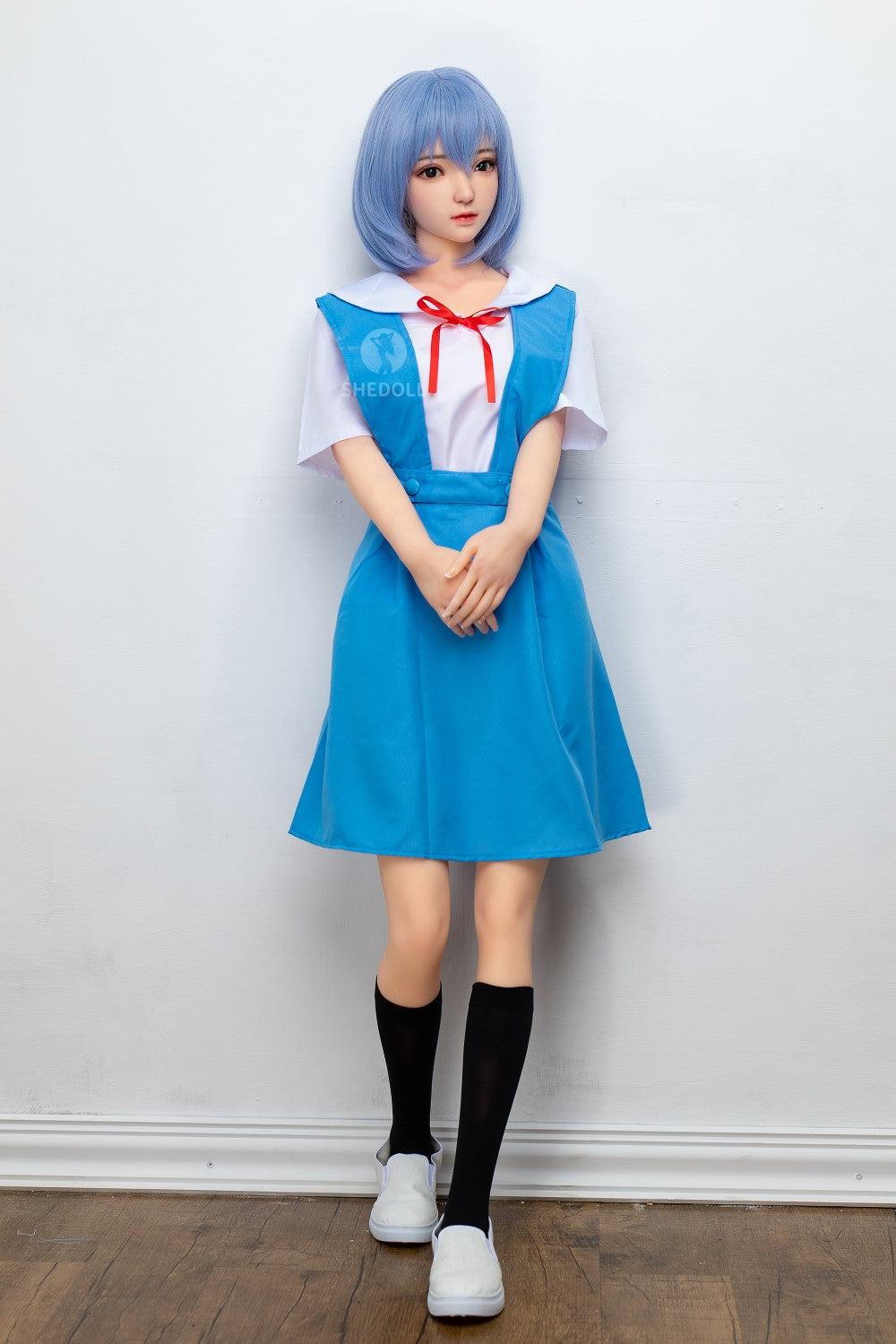 Sekso lėlė Rei Ayanami (SHEDOLL 148 cm D puodelis # SH021 TPE + silikonas)