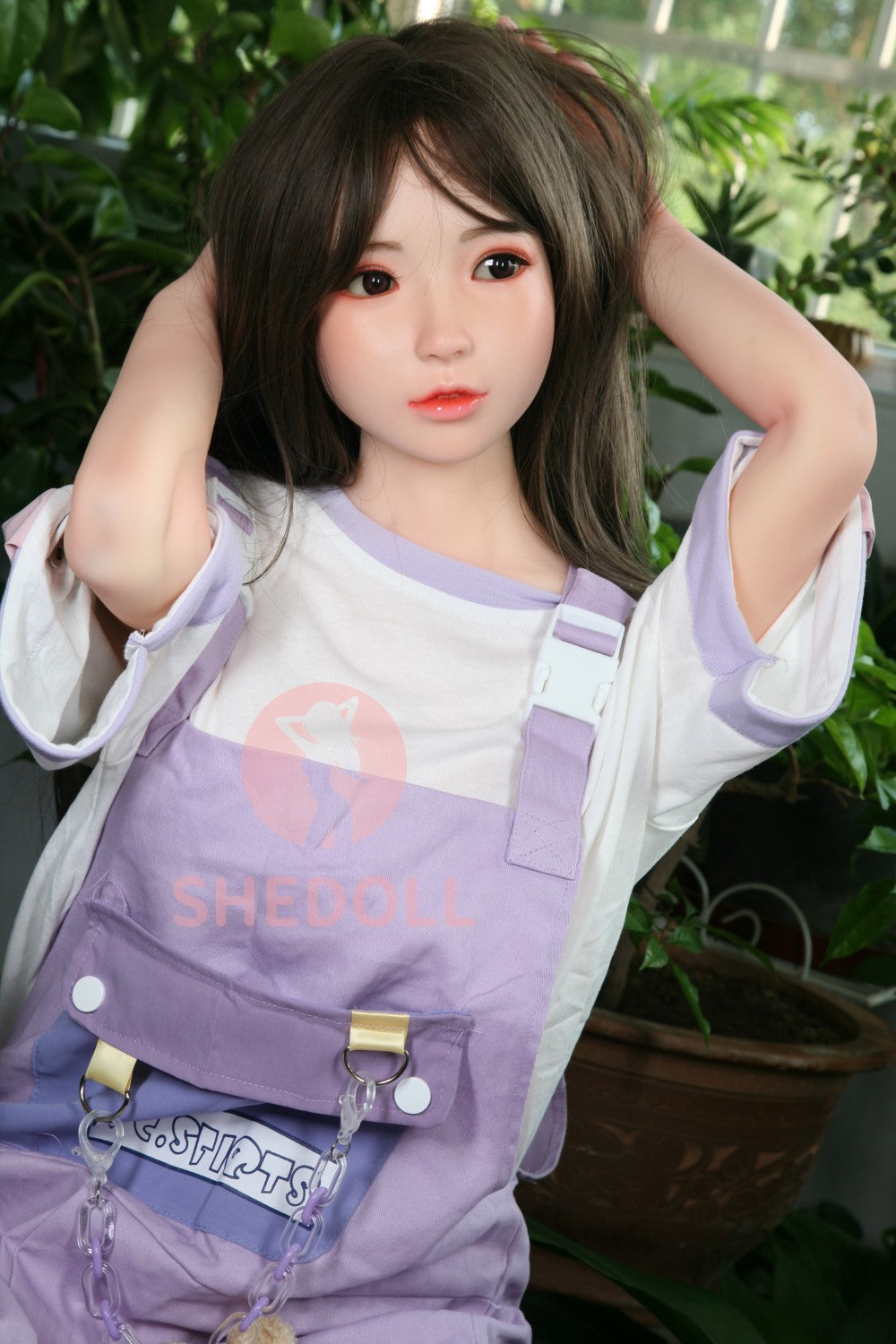 Coco sekso lėlė (SHEDOLL 148 cm D puodelis # SH027 TPE + silikonas)