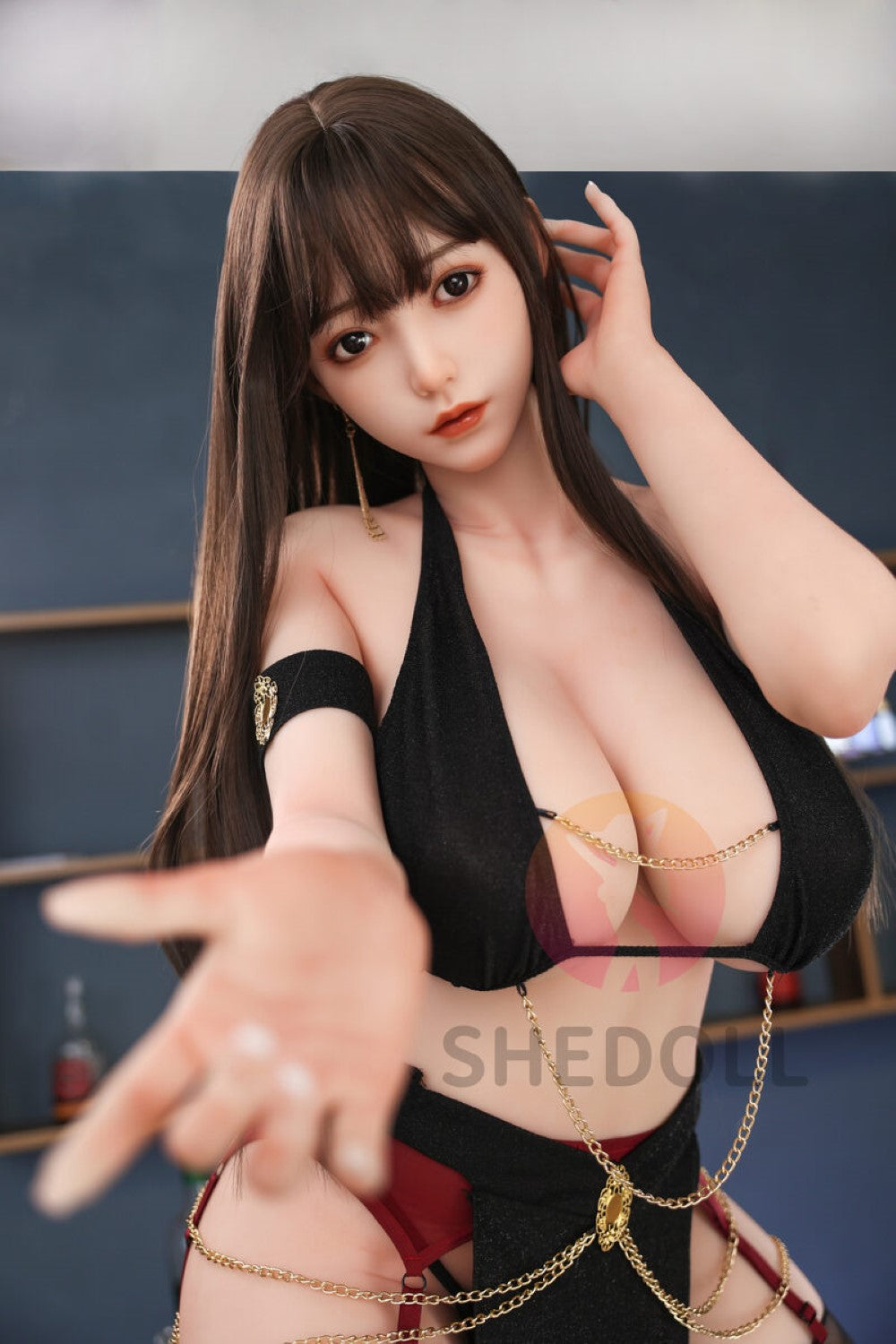 Sekso lėlė Cheryl (SHEDOLL 163 cm H-Cup #SH033 TPE + silikonas)