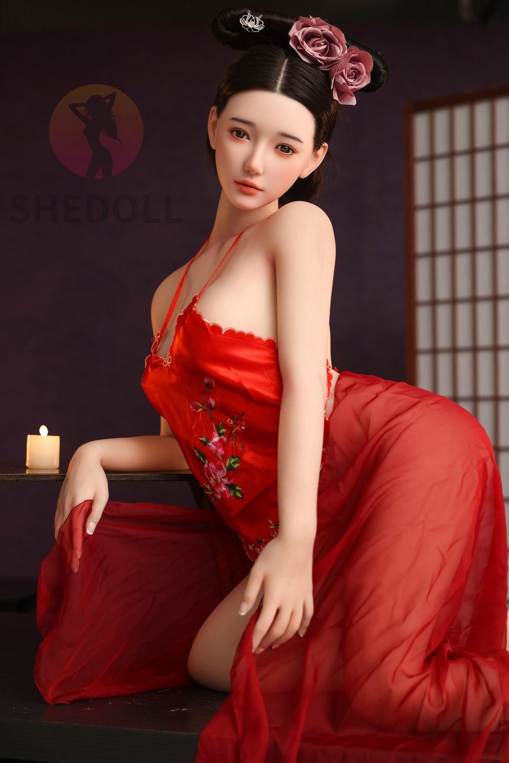 Achu sekso lėlė (SHEDOLL 158 cm C puodelis # SH042 TPE + silikonas)