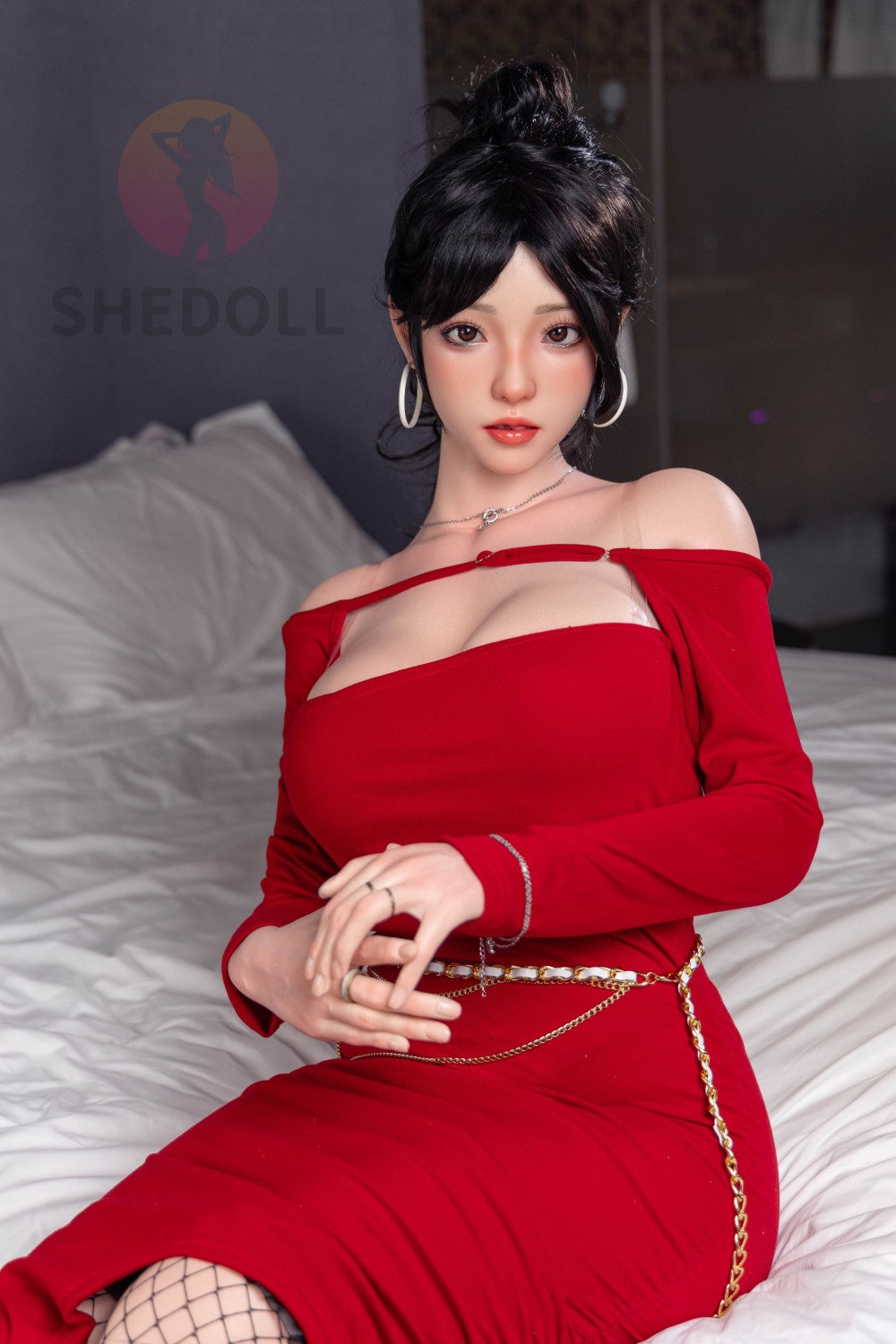 Sekso lėlė rožė (SHEDOLL 165 cm E-Cup #SH051 2.0 silikonas)