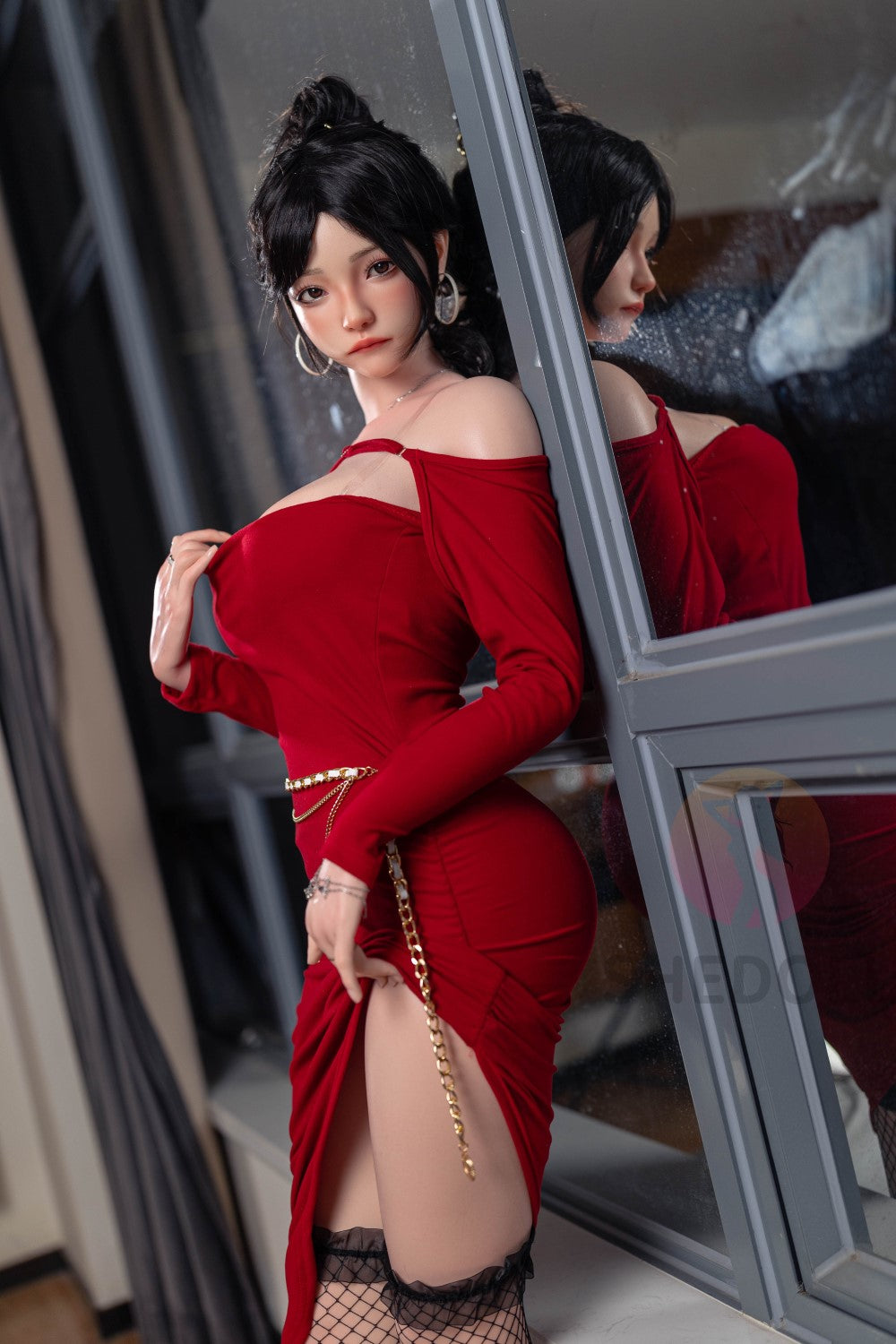 Sekso lėlė rožė (SHEDOLL 165 cm E-Cup #SH051 2.0 silikonas)