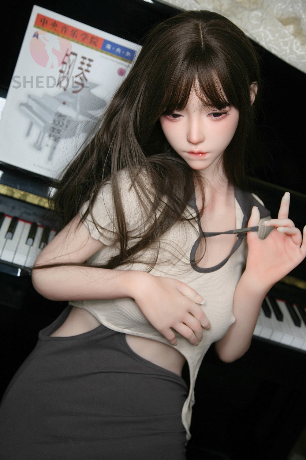 Chole Sex Doll (SHEDOLL 158 cm C puodelis # SH070 TPE + silikonas)