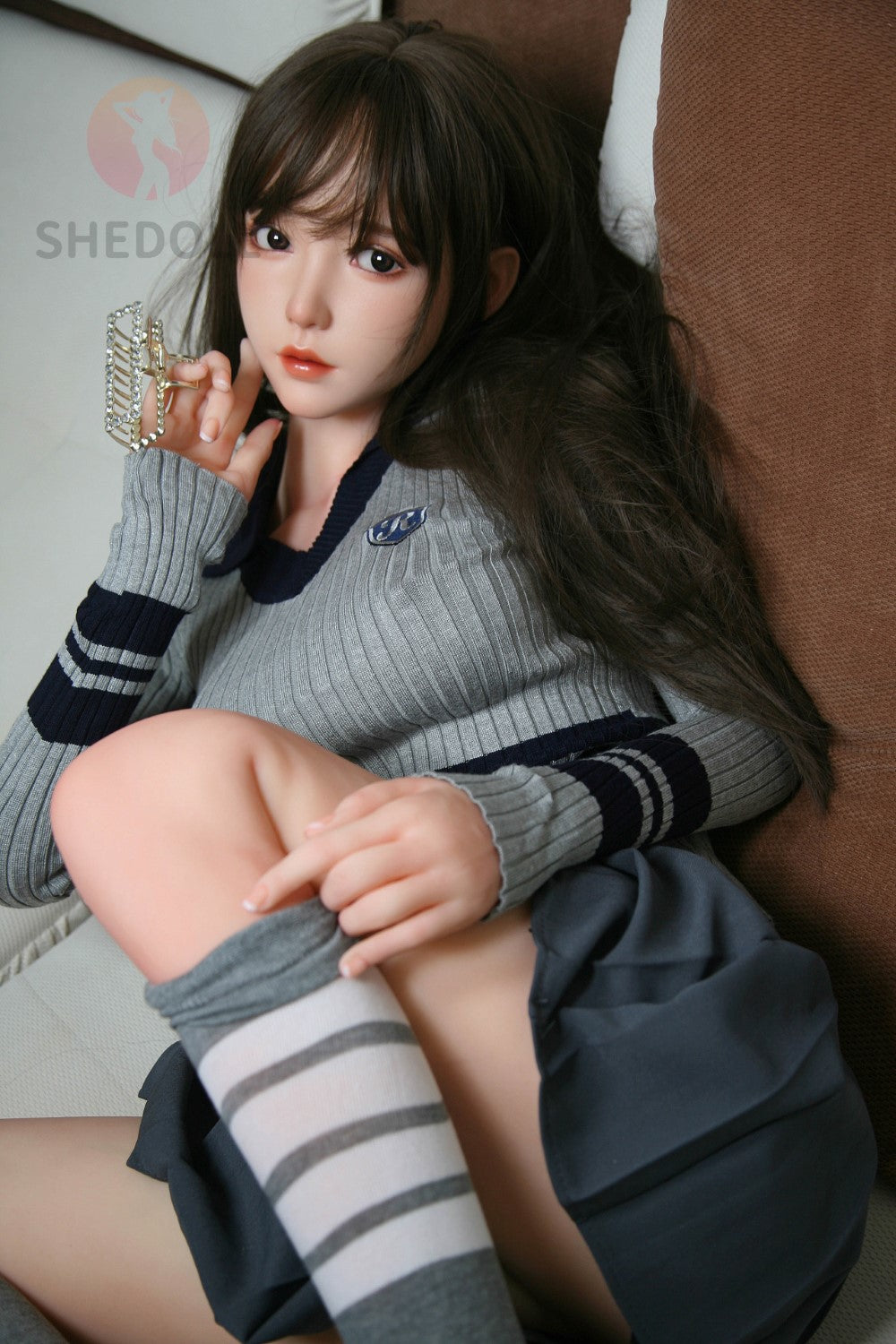 Sekso lėlė Cheryl (SHEDOLL 158 cm C puodelis # SH072 TPE + silikonas)