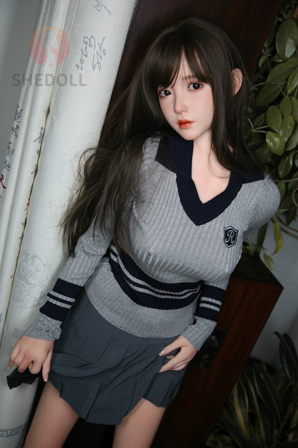 Sekso lėlė Cheryl (SHEDOLL 158 cm C puodelis # SH072 TPE + silikonas)