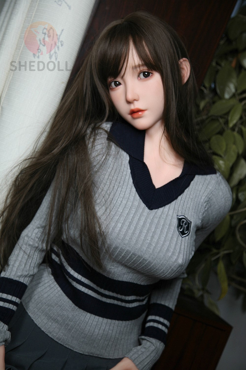 Sekso lėlė Cheryl (SHEDOLL 158 cm C puodelis # SH072 TPE + silikonas)