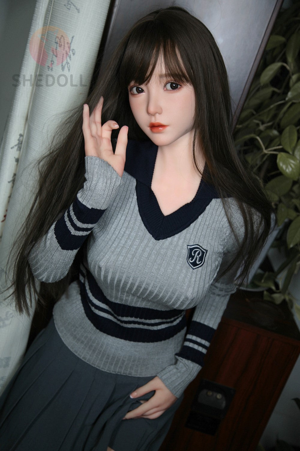 Sekso lėlė Cheryl (SHEDOLL 158 cm C puodelis # SH072 TPE + silikonas)