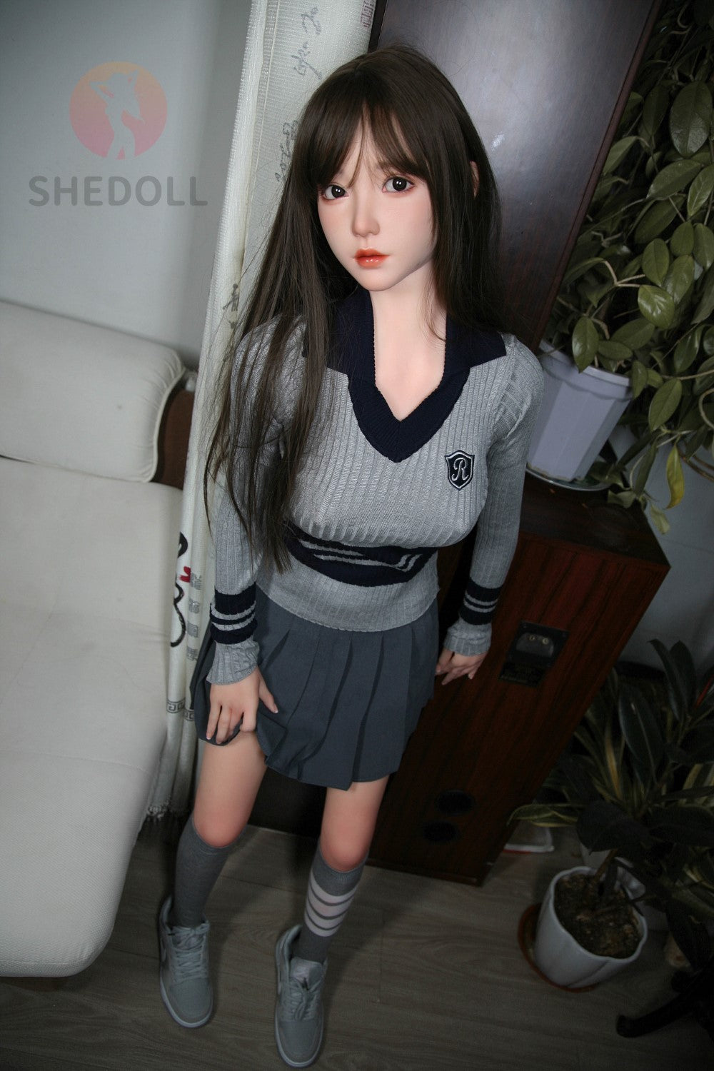 Sekso lėlė Cheryl (SHEDOLL 158 cm C puodelis # SH072 TPE + silikonas)