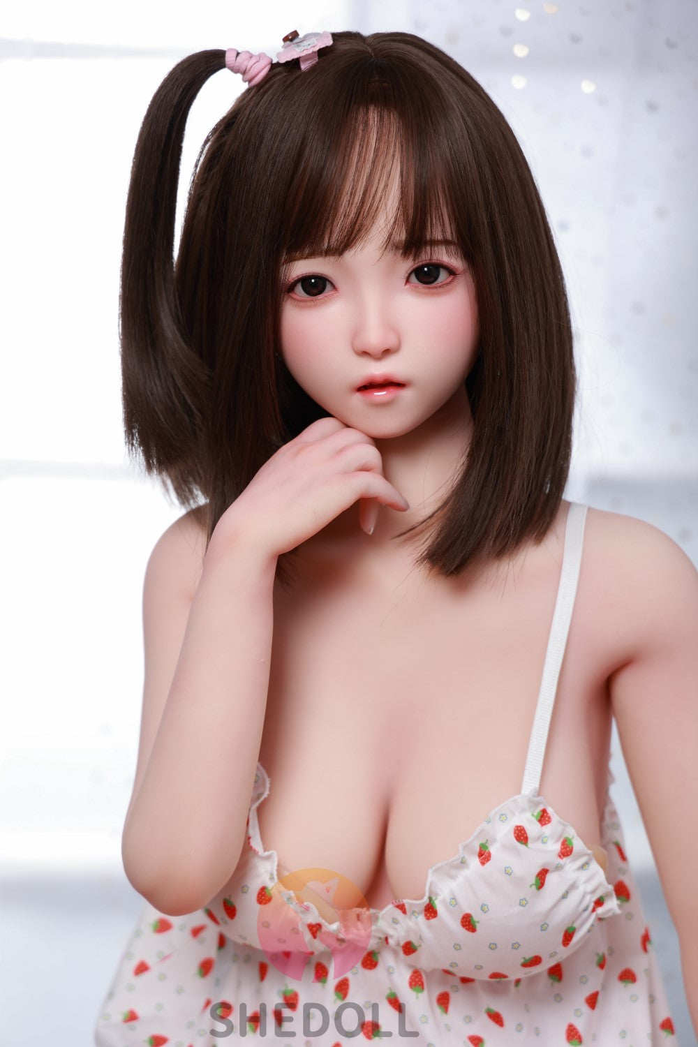 Candy Sex Doll (SHEDOLL 148 cm D puodelis # SH077 2.0 TPE + silikonas)