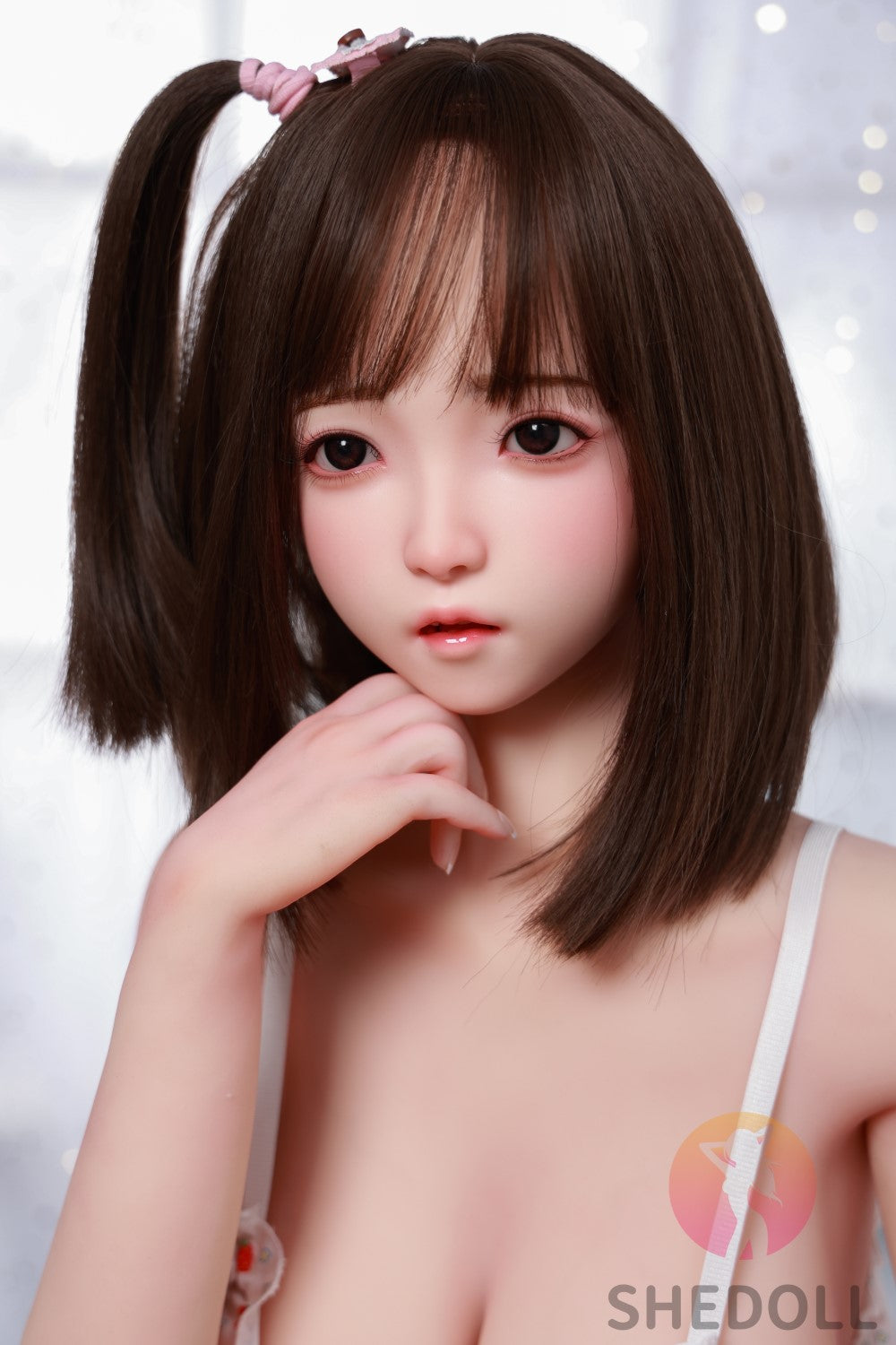 Candy Sex Doll (SHEDOLL 148 cm D puodelis # SH077 2.0 TPE + silikonas)