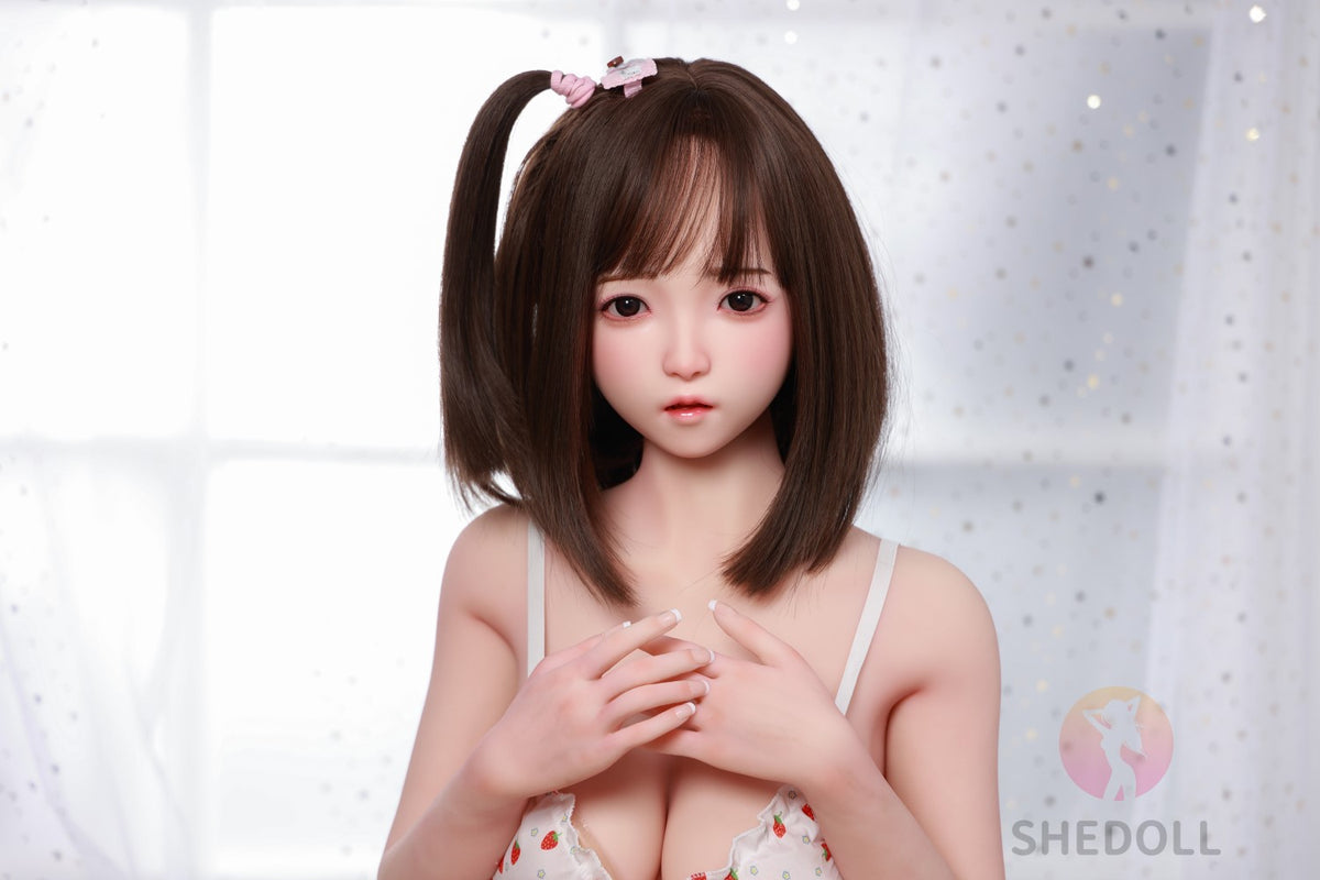 Candy Sex Doll (SHEDOLL 148 cm D puodelis # SH077 2.0 TPE + silikonas)