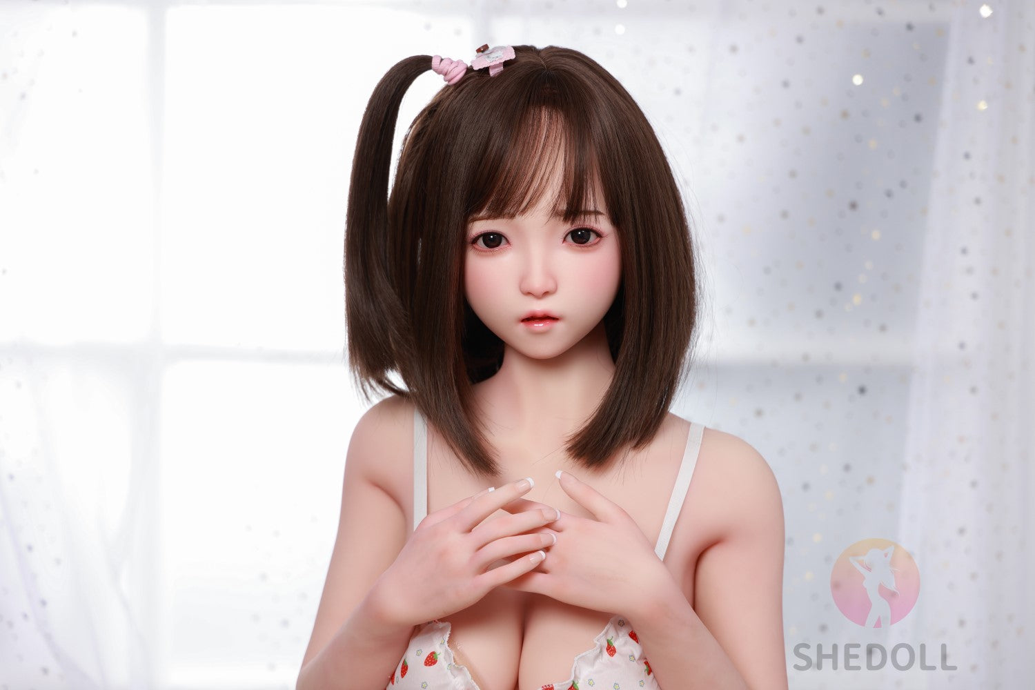 Candy Sex Doll (SHEDOLL 148 cm D puodelis # SH077 2.0 TPE + silikonas)